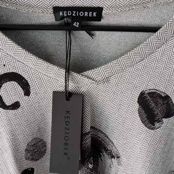 Kedziorek Painted Circle Sweater Top NWT - Picture 2 of 6